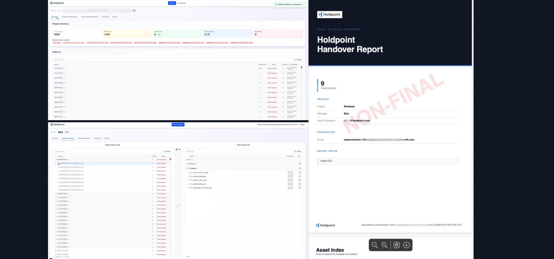 Holdpoint product screenshot